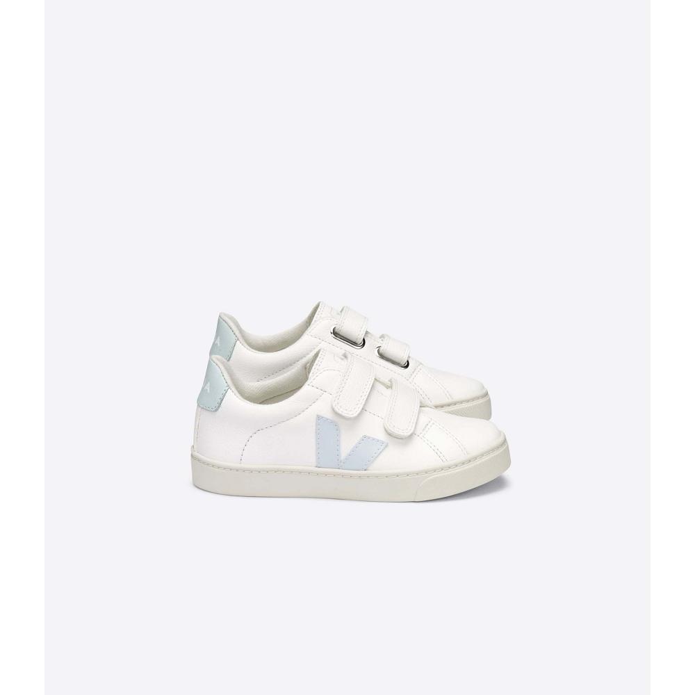 White/Blue Kids\' Veja ESPLAR CHROMEFREE Sneakers | AU 808AHK